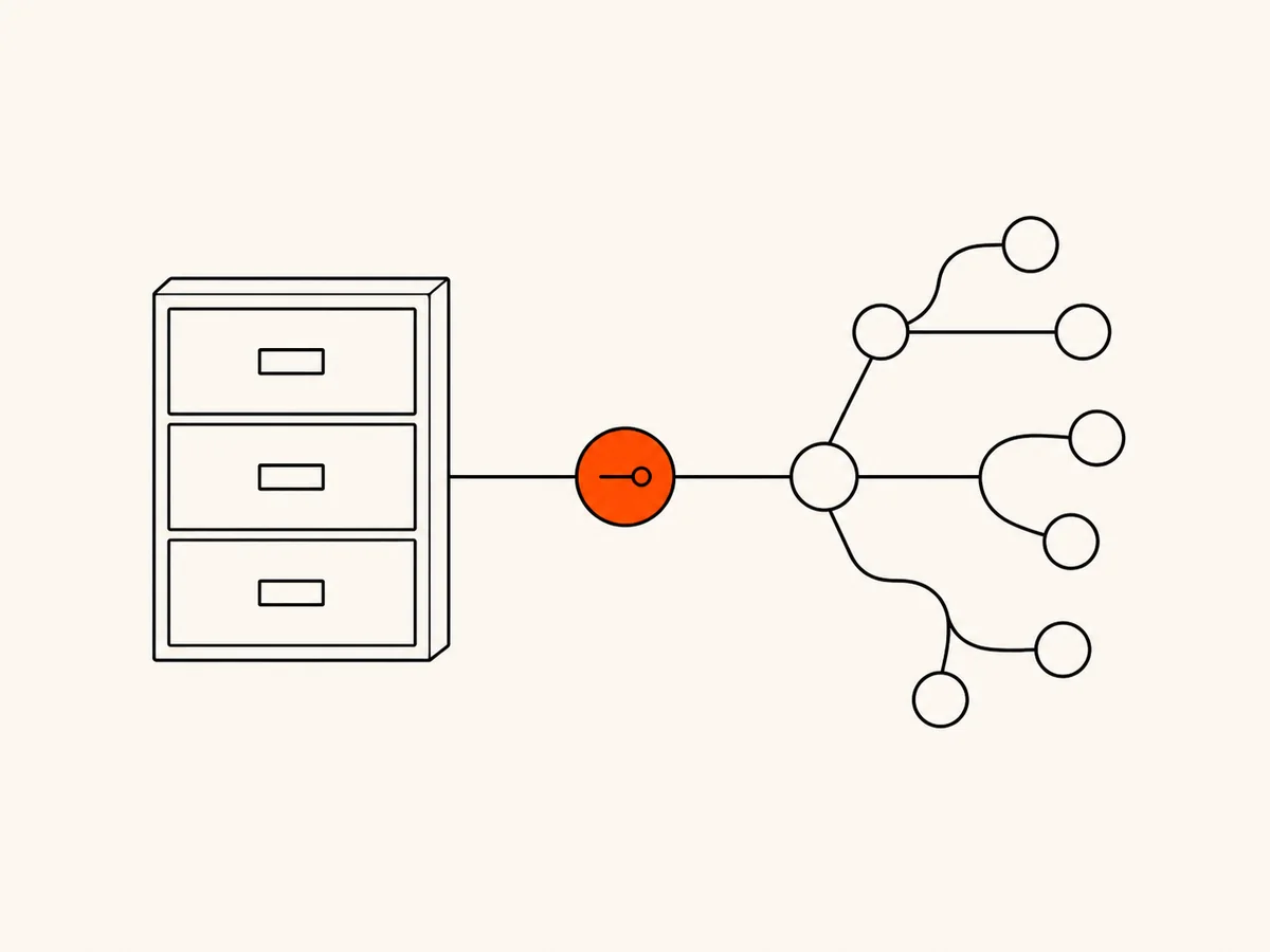 Простая иллюстрация, сравнивающая стандартные ящики CRM и гибкое пользовательское программное обеспечение.